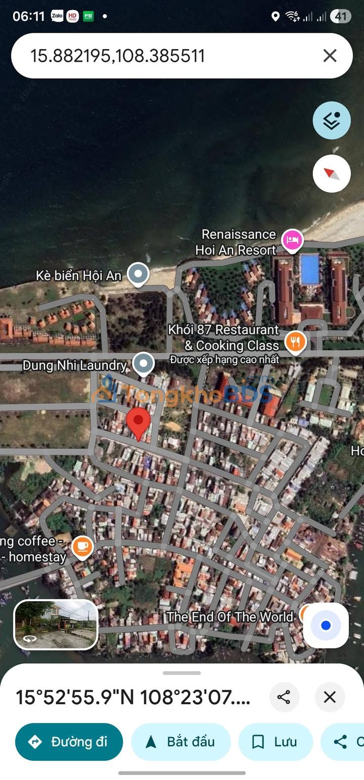 Đất biển Cửa Đại Hội An 95m² giá 2.8 tỷ - Tiềm năng tăng giá