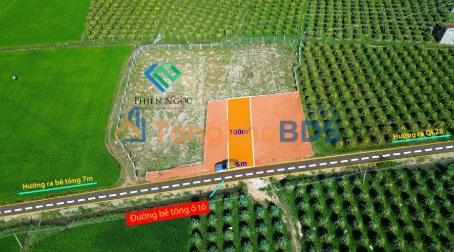 Đất thổ cư Phong Nẫm Phan Thiết 100m² 400 triệu - Đường ô tô