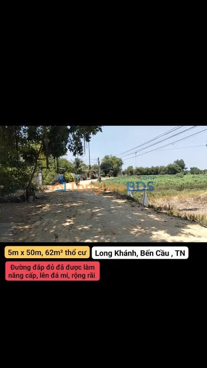 Đất nền Long Thuận Bến Cầu 250m² 265 triệu - Sổ đỏ chính chủ