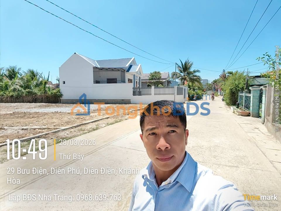 Đất Diên Phú Diên Khánh 121-136m² 1,38-1,65 tỷ - Thổ cư 100%