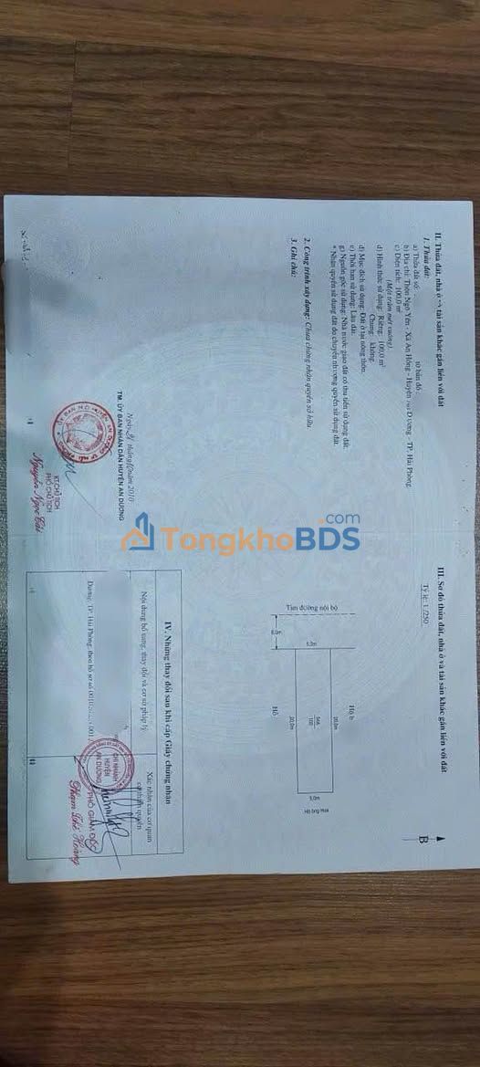 Đất nền An Hồng An Dương 100m² 2 tỷ - Sổ đỏ chính chủ