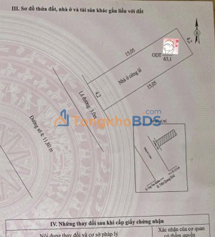 Đất nền Cái Khế Ninh Kiều 63m² 4.35 tỷ - Sổ hồng chính chủ