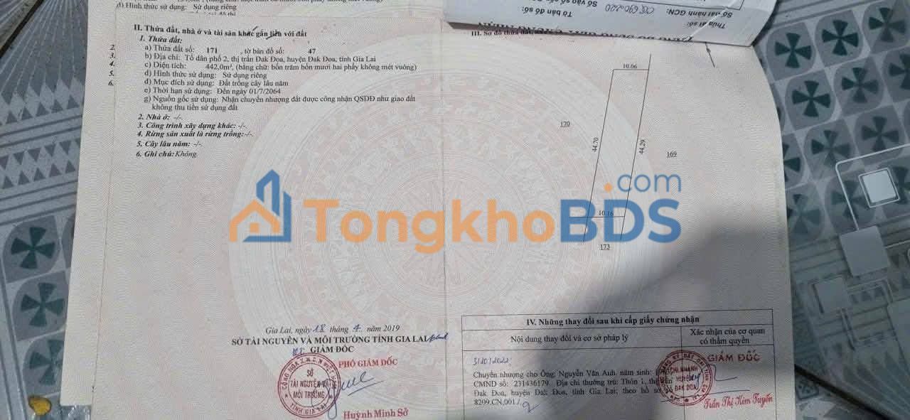 Nhà mặt tiền Hai Bà Trưng Đak Đoa 500m² - Kinh doanh sẵn