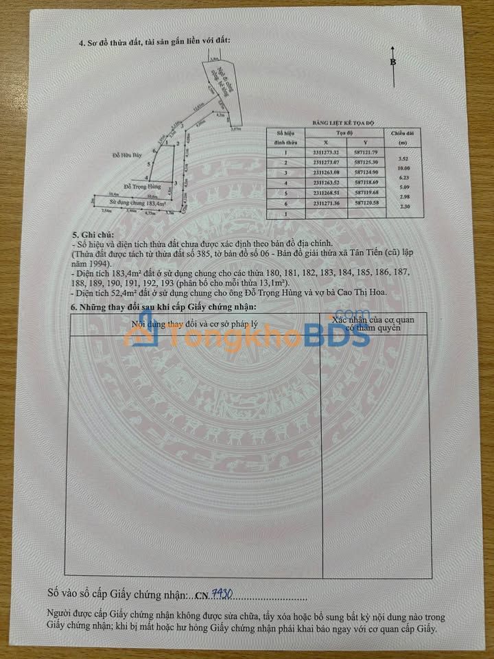 Nhà riêng Do Nha Tân Tiến 52m² giá 9xx - Chính chủ bán