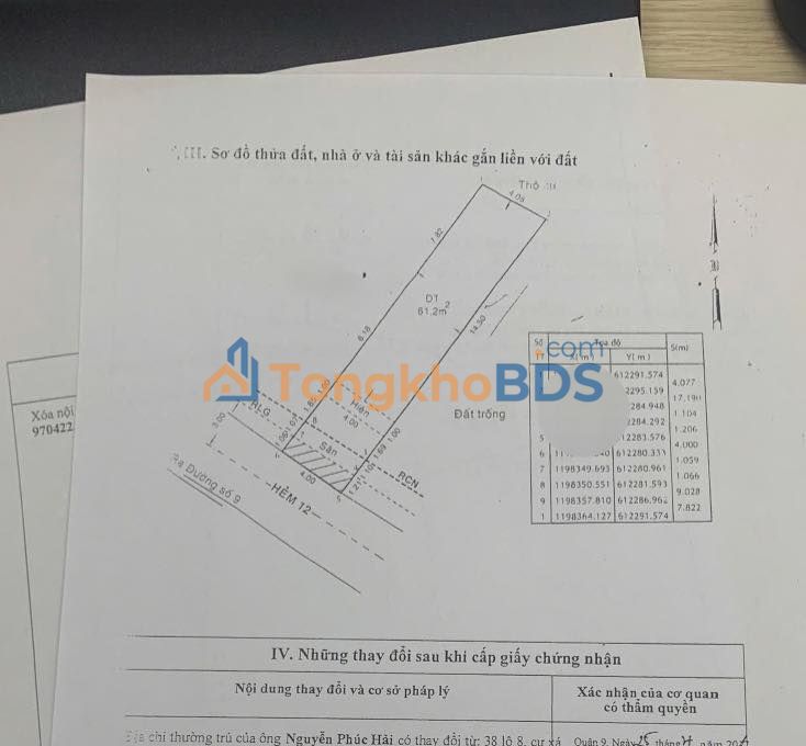 Nhà Thủ Đức hẻm 12 Đường số 9 68m² 5.6 tỷ - Ô tô vào tận nhà