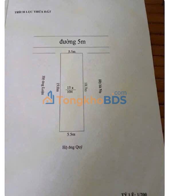 Đất mặt đường Nam Hùng Hải An 104m² giá 3.952 tỷ - Sổ đỏ chính chủ