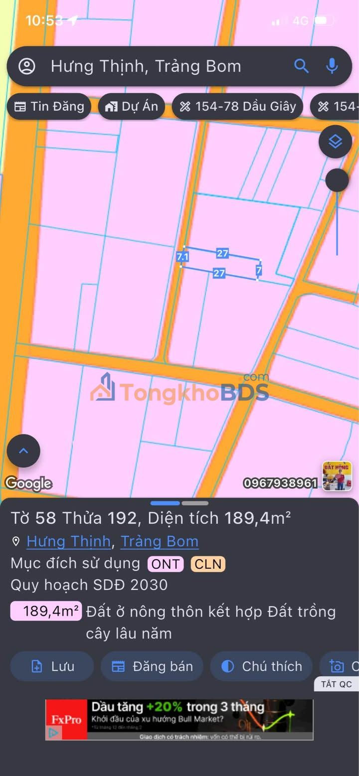 Đất nền Trảng Bom QL1A 150m² 1.18 tỷ - Sổ đỏ chính chủ