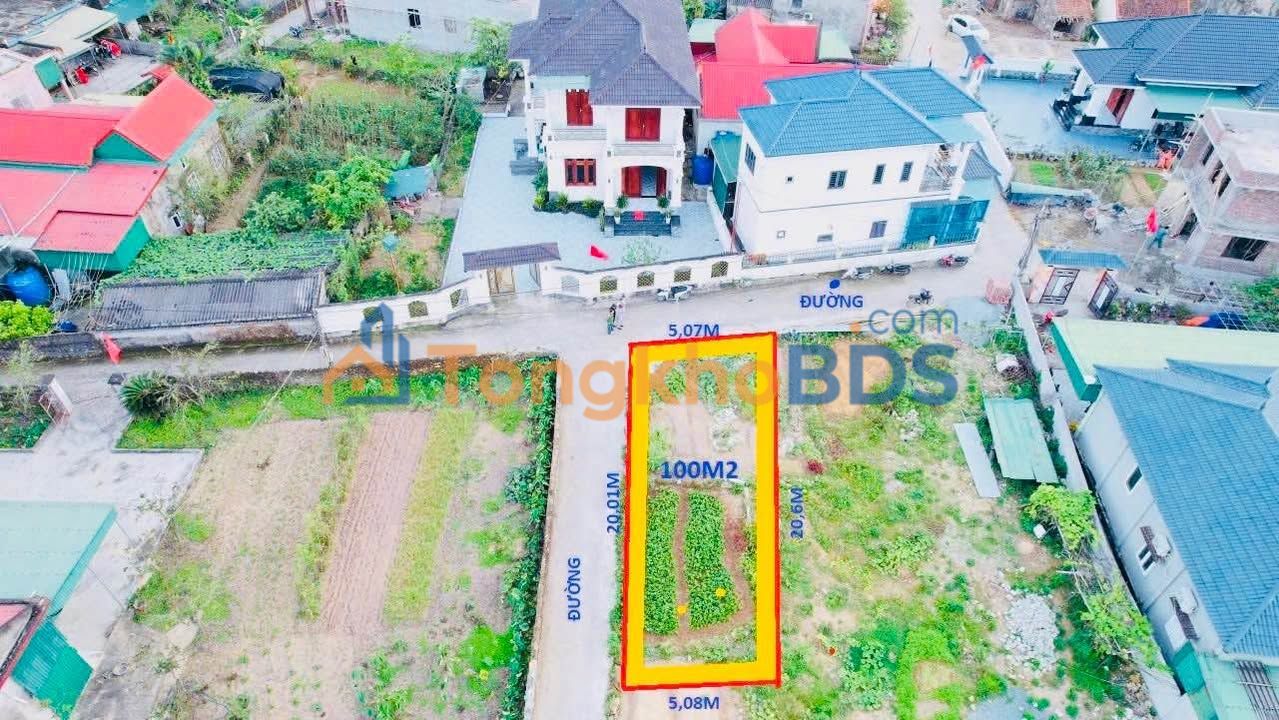 Đất nền xóm Bắc Sơn Nghi Quang 100m² 1,1 tỷ - Đường to ô tô