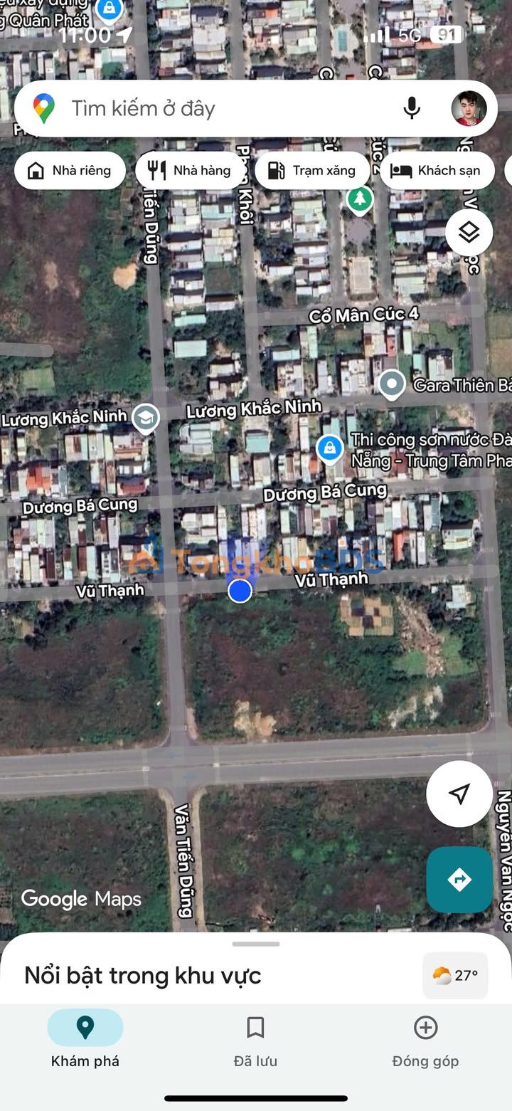 Đất nền Hòa Xuân Đà Nẵng 100m² 5.1 tỷ - Sổ đỏ chính chủ