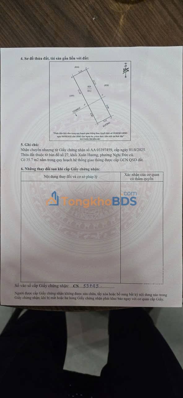 Đất Vinh Phú 93m² giá 3,3 tỷ - Sổ đỏ chính chủ