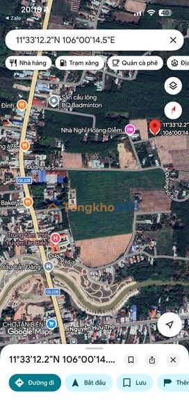 Đất Khu phố 1 Tân Biên 581m² 350 triệu - Đường to ô tô