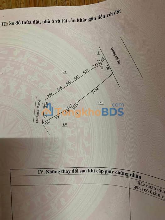 Đất Mỹ Sơn Lạng Sơn 309m² 4 tỷ - Giá tốt hiếm có
