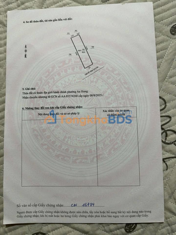 Đất nền An Hưng Thanh Hóa 67m² 1.2 tỷ - Đường ô tô