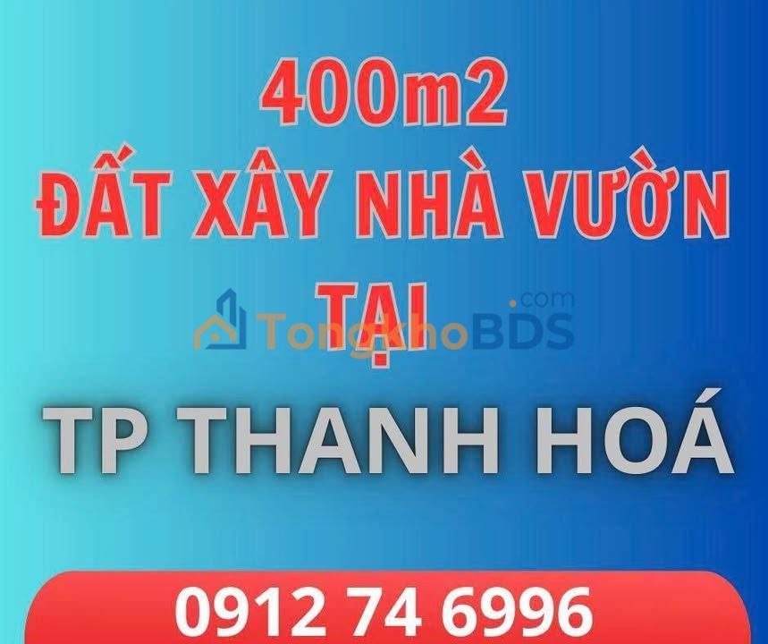Đất nền Hàm Rồng Thanh Hóa 391m² - Sổ đỏ chính chủ