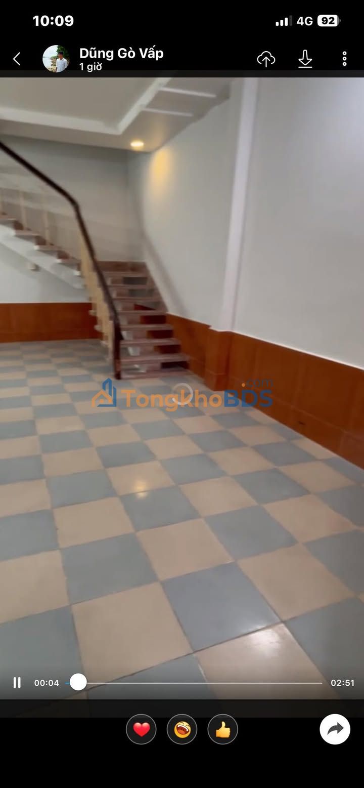 Nhà Nguyễn Tư Giản Gò Vấp 52m² 7 triệu/tháng - Sẵn sàng ở ngay