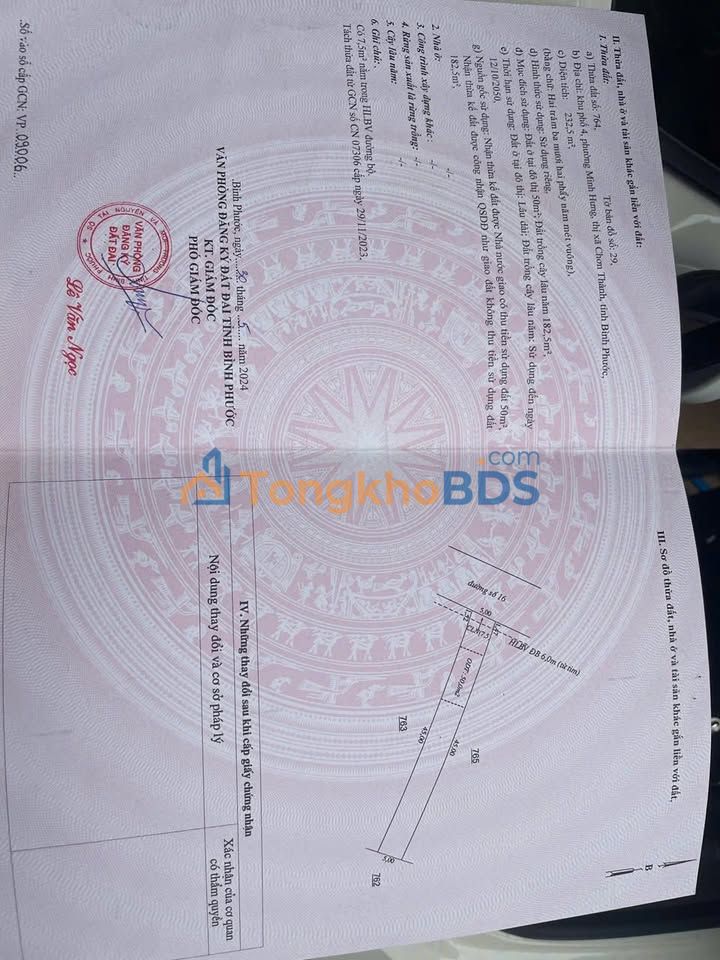 Đất nền Minh Hưng Củ Chi 225m² giá 570 triệu - Tiềm năng tăng giá