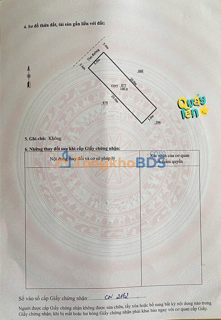 Đất Quảng Phú Thọ Xuân 100m² 1.8 tỷ - Đường to ô tô