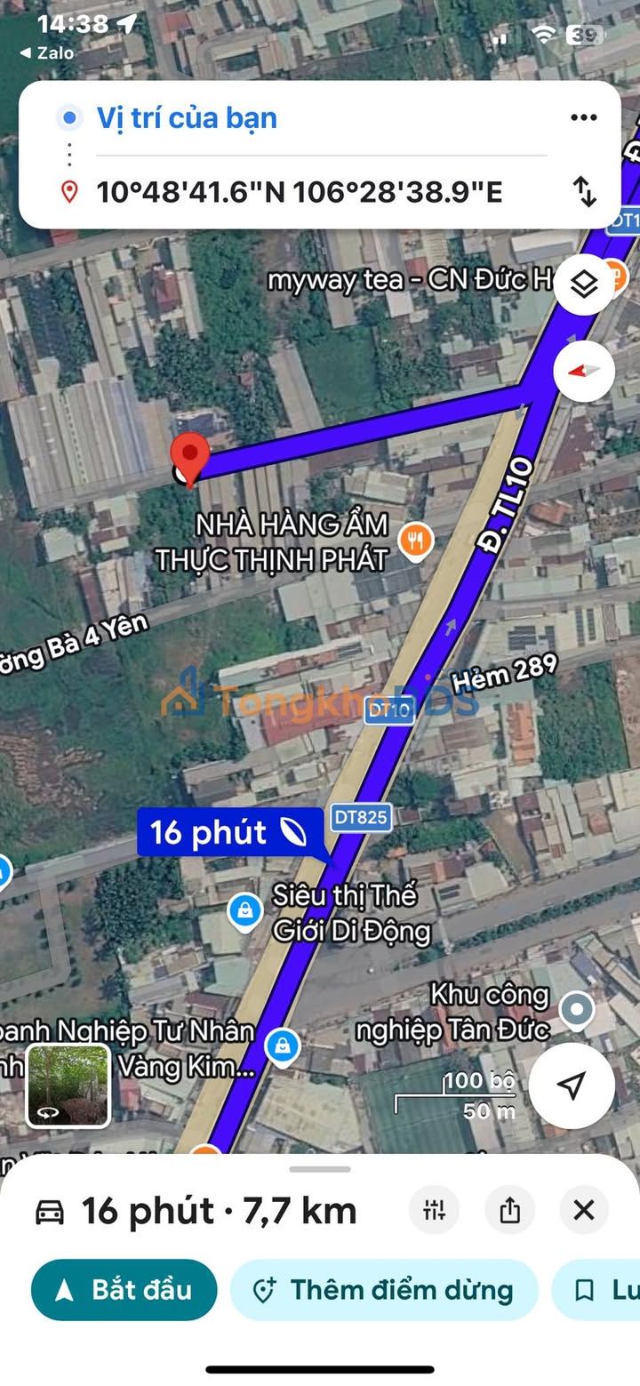 Đất TL10 Đức Hòa 132m² 1.65 tỷ - Sổ hồng rõ ràng