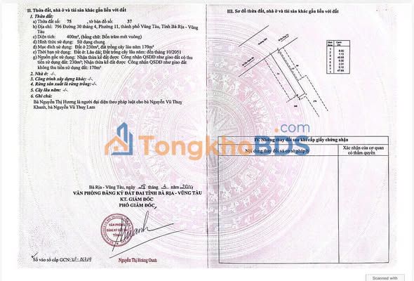 Đất nền Vũng Tàu 400m² 22.5 tỷ - Đường to ô tô