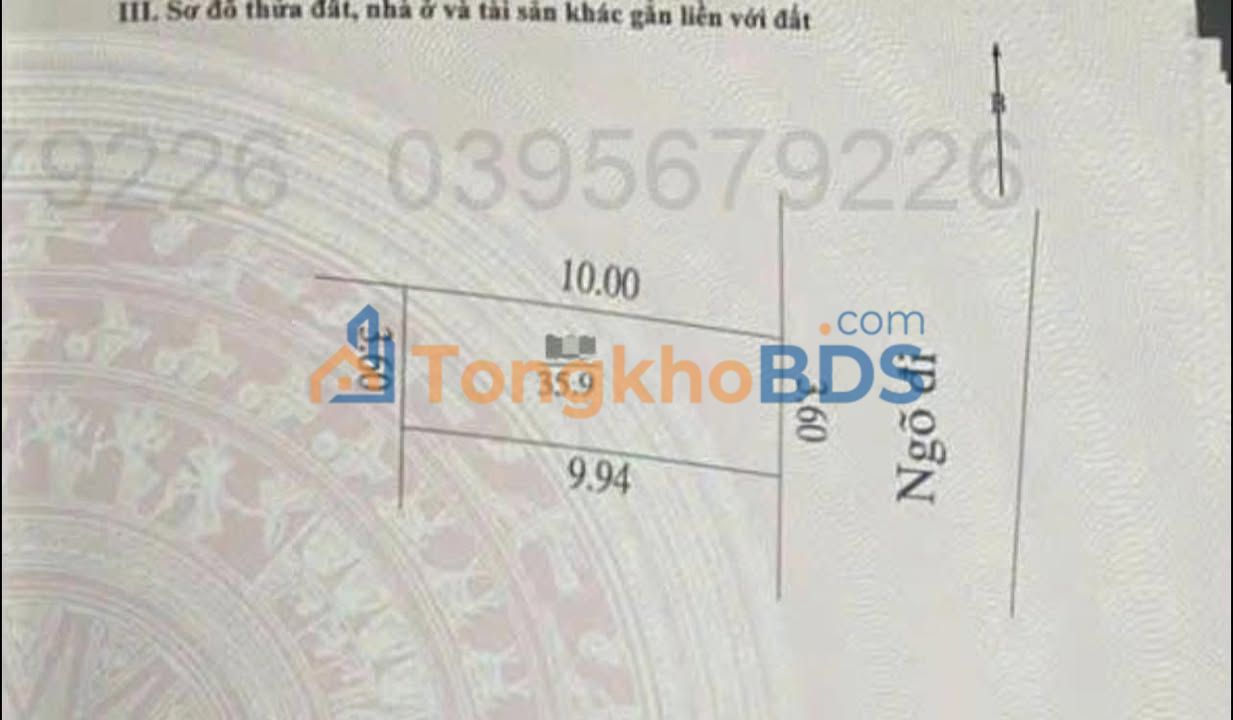 Đất nền Tiên Phương Chương Mỹ 36m² giá thỏa thuận - Sổ đỏ