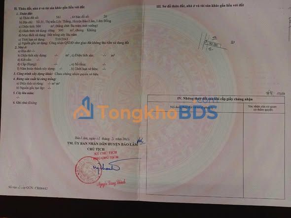 Đất nền Bảo Lâm 300m² 1.79 tỷ - Sổ đỏ chính chủ