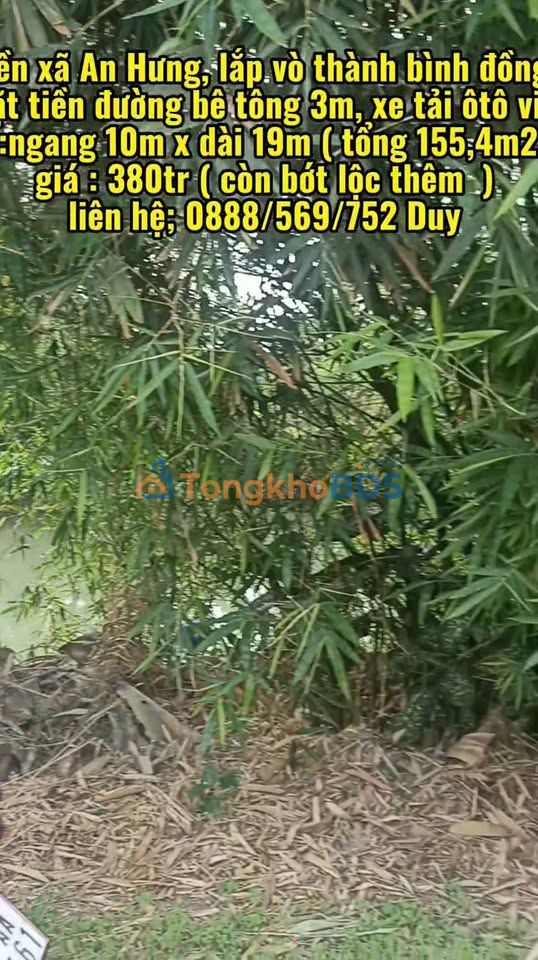 Đất Tân Mỹ Lấp Vò 155m² giá 380 triệu - Sổ đỏ chính chủ, xây tự do