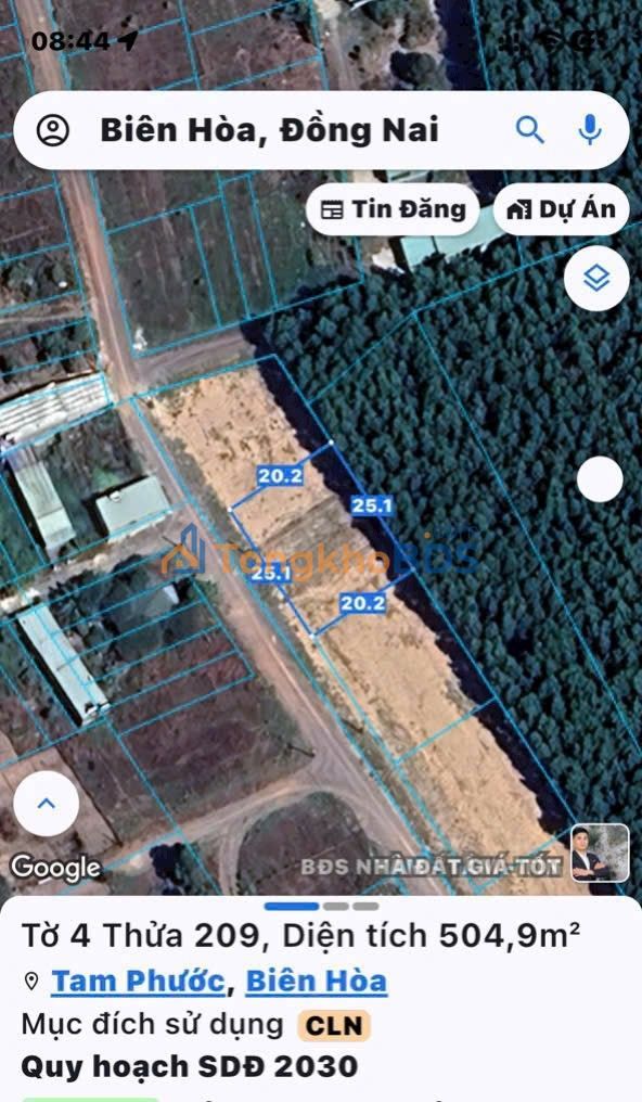 Đất nền Tam Phước Biên Hòa 575m² giá 1 tỷ - Sổ đỏ chính chủ