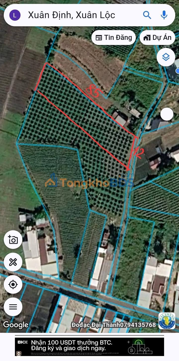 Đất vườn Xuân Phú 1.020m² 720tr - Sinh thái xanh nghỉ dưỡng