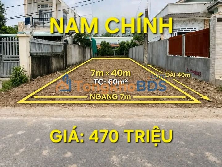 Đất nền Nam Chính 280m² 470 triệu - Sổ đỏ chính chủ