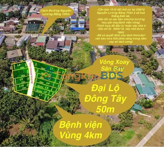 Đất nền hẻm Đại lộ Đông Tây Tân Lập 40m² từ 500tr - Thổ cư 100%