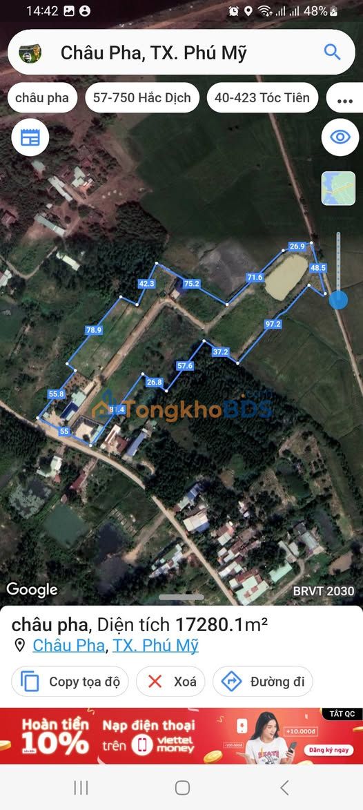 Đất Phú Mỹ Tóc Tiên Củ Chi 17.260m² 51.78 tỷ - Đường to ô tô