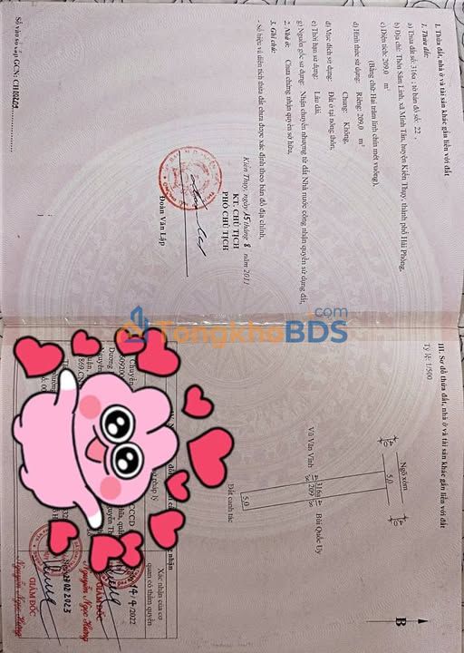 Đất nền Minh Tân Kiến Thụy 209m² 2.717 tỷ - Sổ đỏ chính chủ