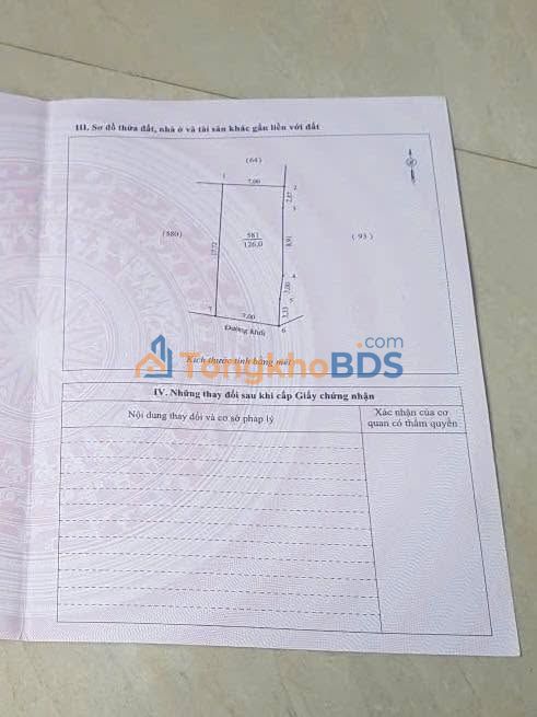 Đất nền Thị trấn Tân Kỳ 119m² 1.6 tỷ - Sổ đỏ chính chủ