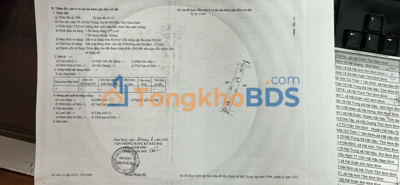 Đất nền Hải Trung Hải Hậu 455m² 1-2 tỷ - Sổ đỏ chính chủ