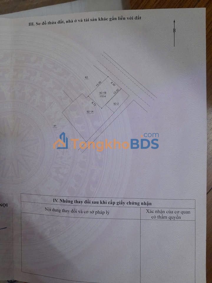 Đất nền Hợp Thanh Mỹ Đức 110m² 3,3 tỷ - Sổ đỏ chính chủ