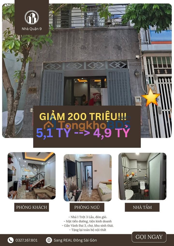 Nhà mặt tiền Tam Đa Long Trường 56m2 4,9 tỷ - Chính chủ bán