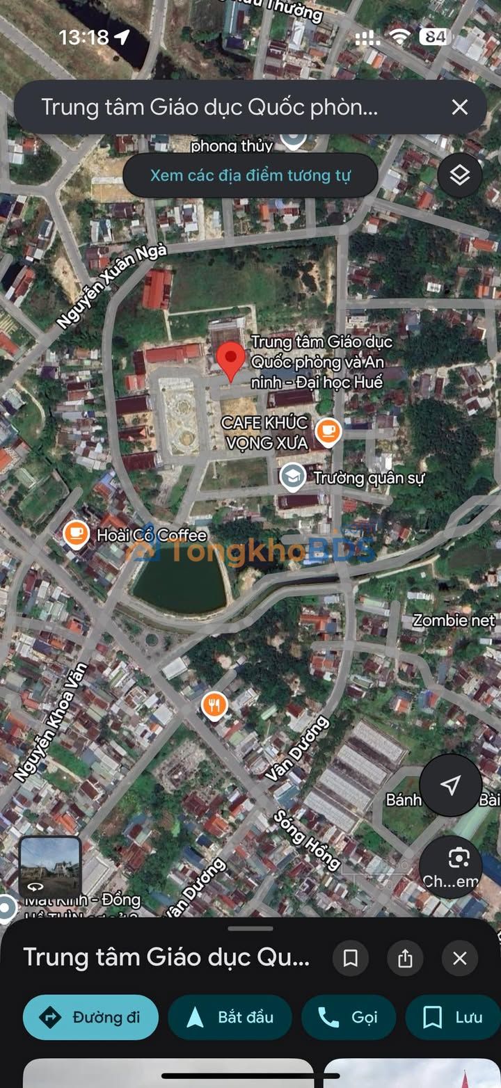 Đất nền Phú Bài 257m² 3.34 tỷ - Sổ đỏ chính chủ