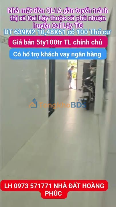 Đất mặt tiền QL1A Phú Nhuận 639m² 5.1 tỷ - Sổ đỏ chính chủ