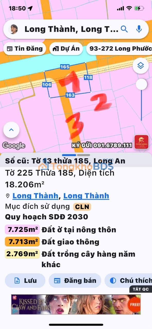 Đất nền Long An Long Thành Hà Nội 4.7ha - Sổ đỏ chính chủ