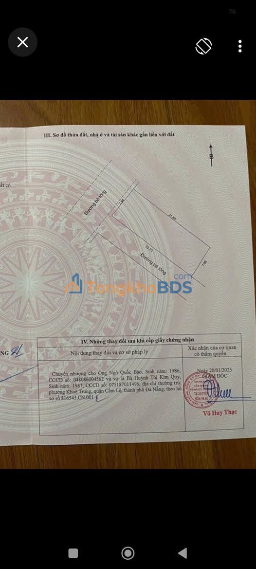 Đất nền Quang Châu 177m² giá 4.095 tỷ - Pháp lý rõ ràng