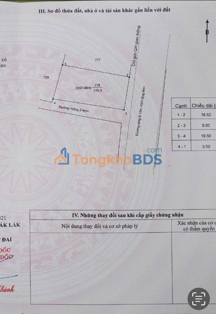Đất Ea Kao Buôn Ma Thuột 171m² 1,45 tỷ - Đường to ô tô