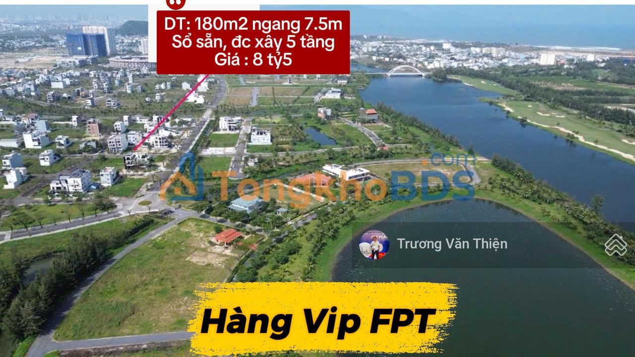 Đất nền FPT City Đà Nẵng 180m² 8.5 tỷ - Sổ đỏ chính chủ