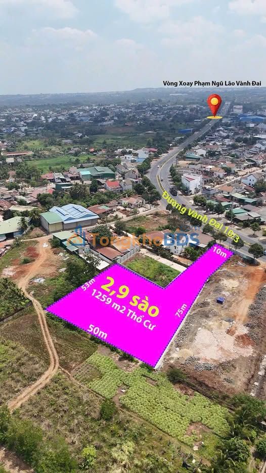 Đất nền Vành Đai 10/3 Buôn Ma Thuột 1.259m² 2.2 tỷ - Sổ đỏ chính chủ