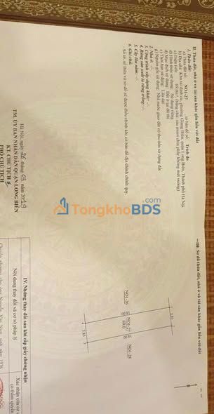 Đất tái định cư Giang Biên 69m² 11 tỷ - Đường to ô tô