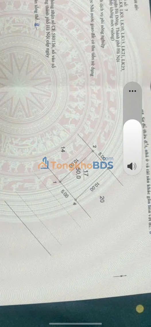 Đất nền Vạn Phúc Hà Đông 50m² 13 tỷ - Sổ đỏ chính chủ