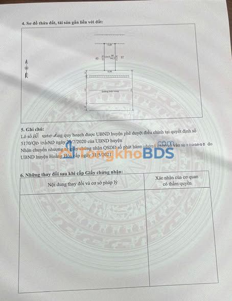 Đất nền Bút Sơn Hoằng Hóa 94m² 3.8 tỷ - Đường ô tô