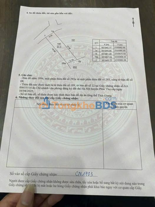 Đất nền Sơn Tây Chùa Thông 93m² 2 tỷ - Sổ đỏ chính chủ