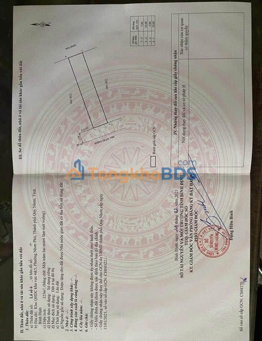 Đất nền Quang Trung Quy Nhơn 125m² 2,15 tỷ - Sổ đỏ chính chủ