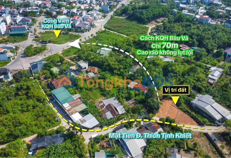 Đất nền Huế Thích Tịnh Khiết 100m² 2.5-2.6 tỷ - Đường ô tô