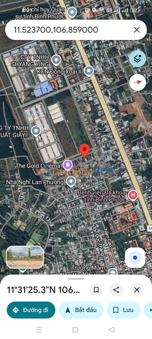 Đất nền Đồng Xoài 5x20m giá 1 tỷ - Sổ đỏ chính chủ